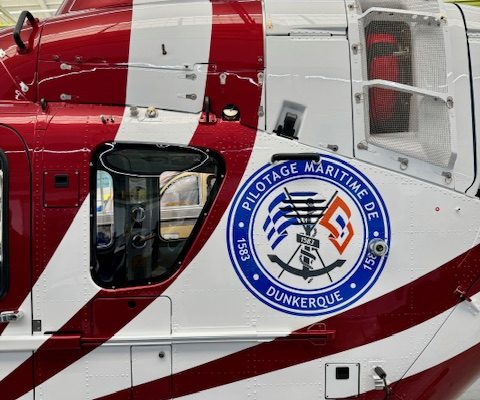 Arrivée du H135 Dunkerquois à la station