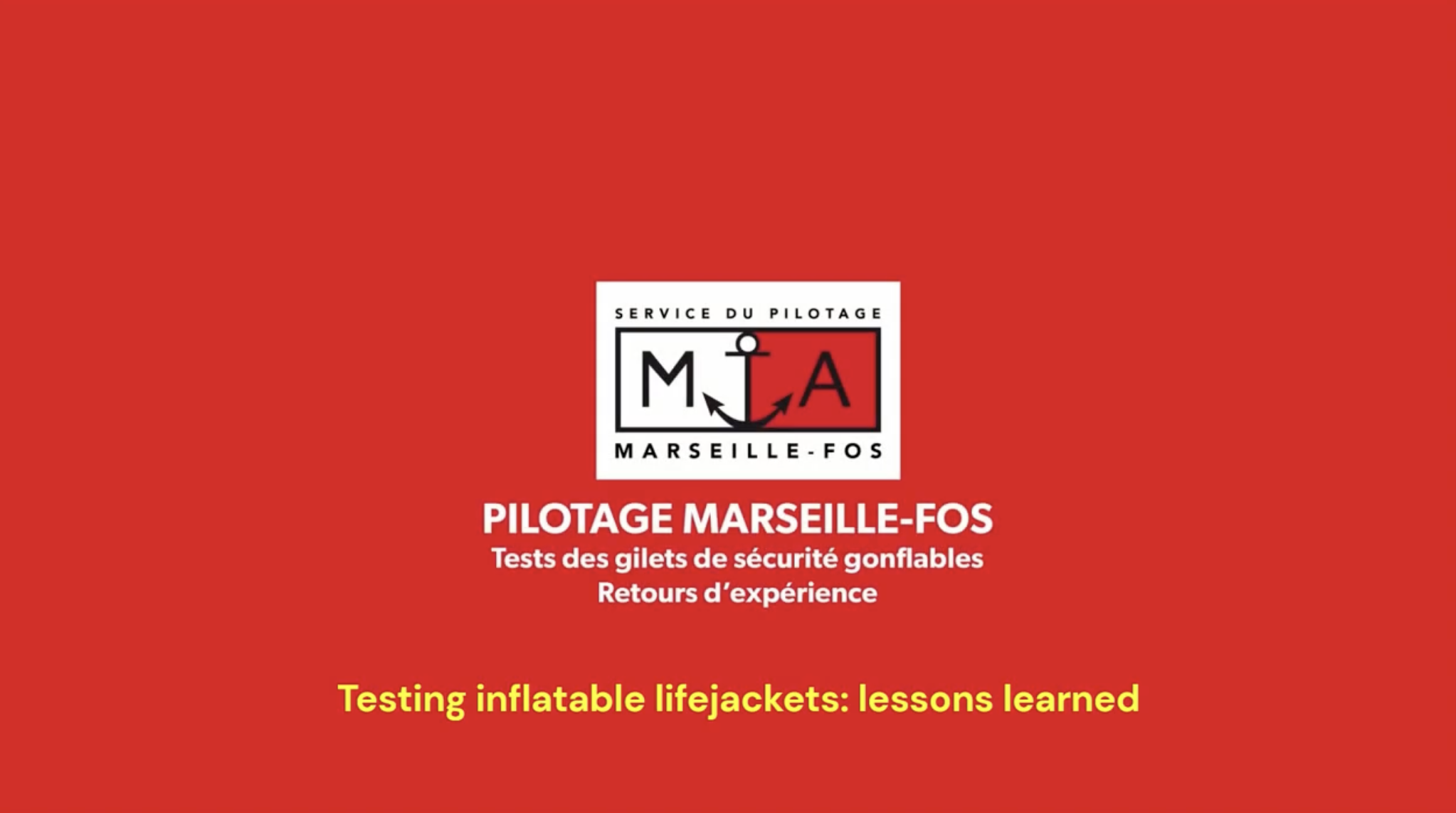 Test gilets de sauvetage